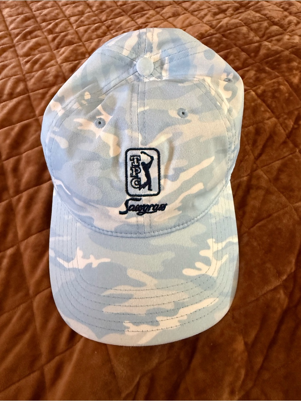 Ahead TPC Sawgrass Hat Womens Blue Camo Golf Ladies Fit Performance NWOT Cap New